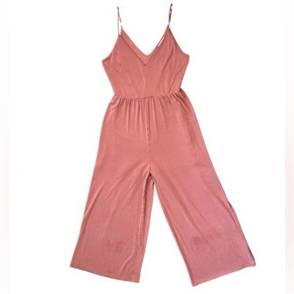 Sienna Sky Pants - Sienna Sky Dusty Rose Ankle wide leg Jumpsuit XS